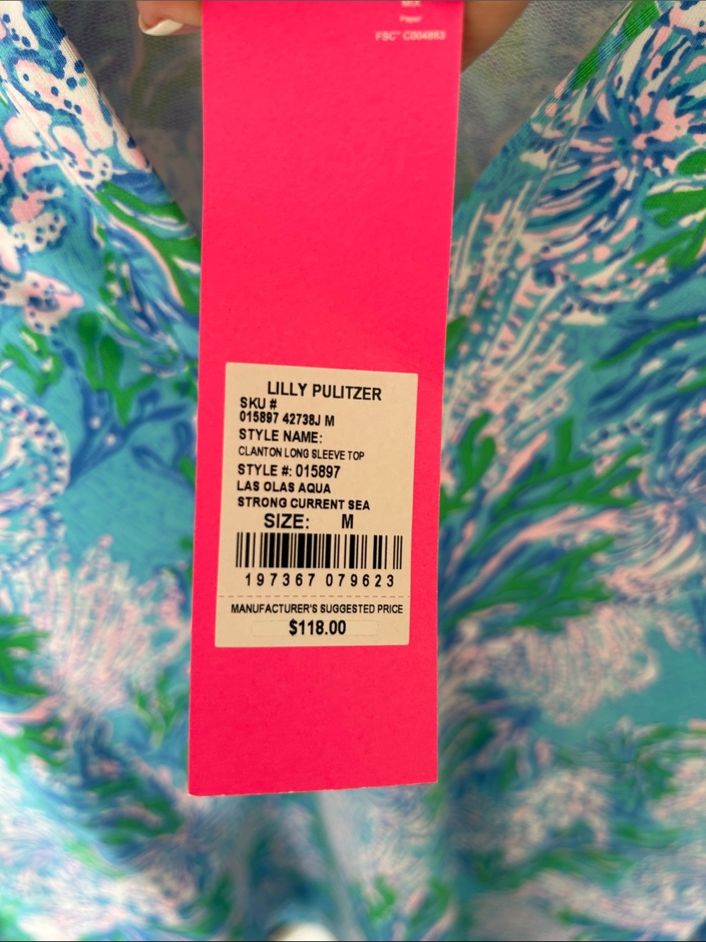 Lilly Pulitzer Clanton Long Sleeve Top - Picture 2 of 8
